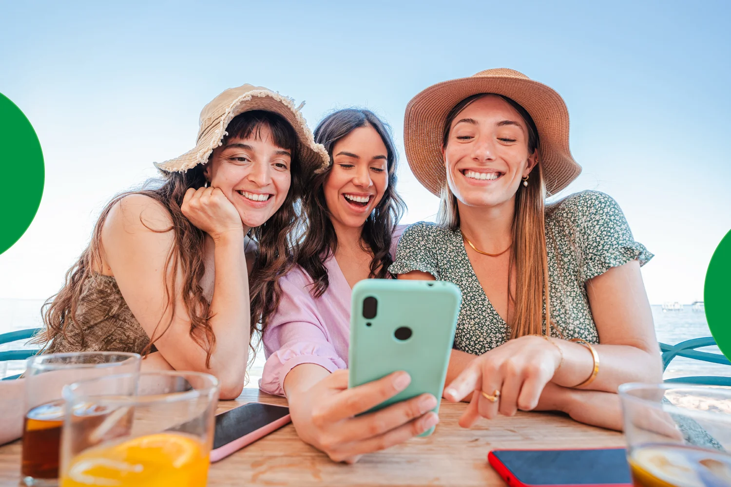 - Traveler using Commbitz mobile app at an airport