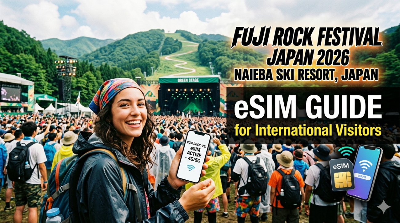 Fuji Rock Festival Japan 2026: eSIM Guide for International Visitors