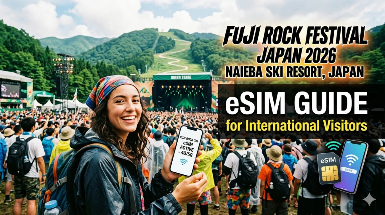 Fuji Rock Festival Japan 2026: eSIM Guide for International Visitors