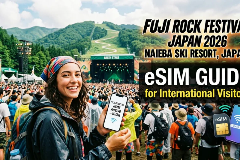 Fuji Rock Festival Japan 2026: eSIM Guide for International Visitors